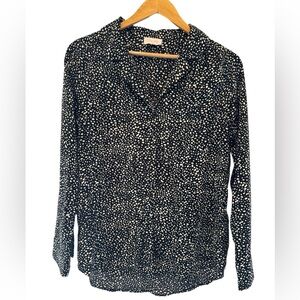 Pink Lily Button Down Blouse Size Small